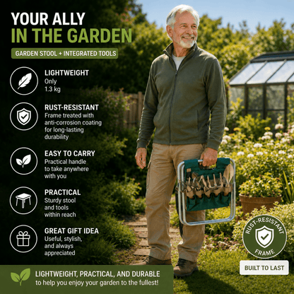 Gardening Stool | Enjoy Gardening Again Without Pain - Verdorin – Kit de jardinage
